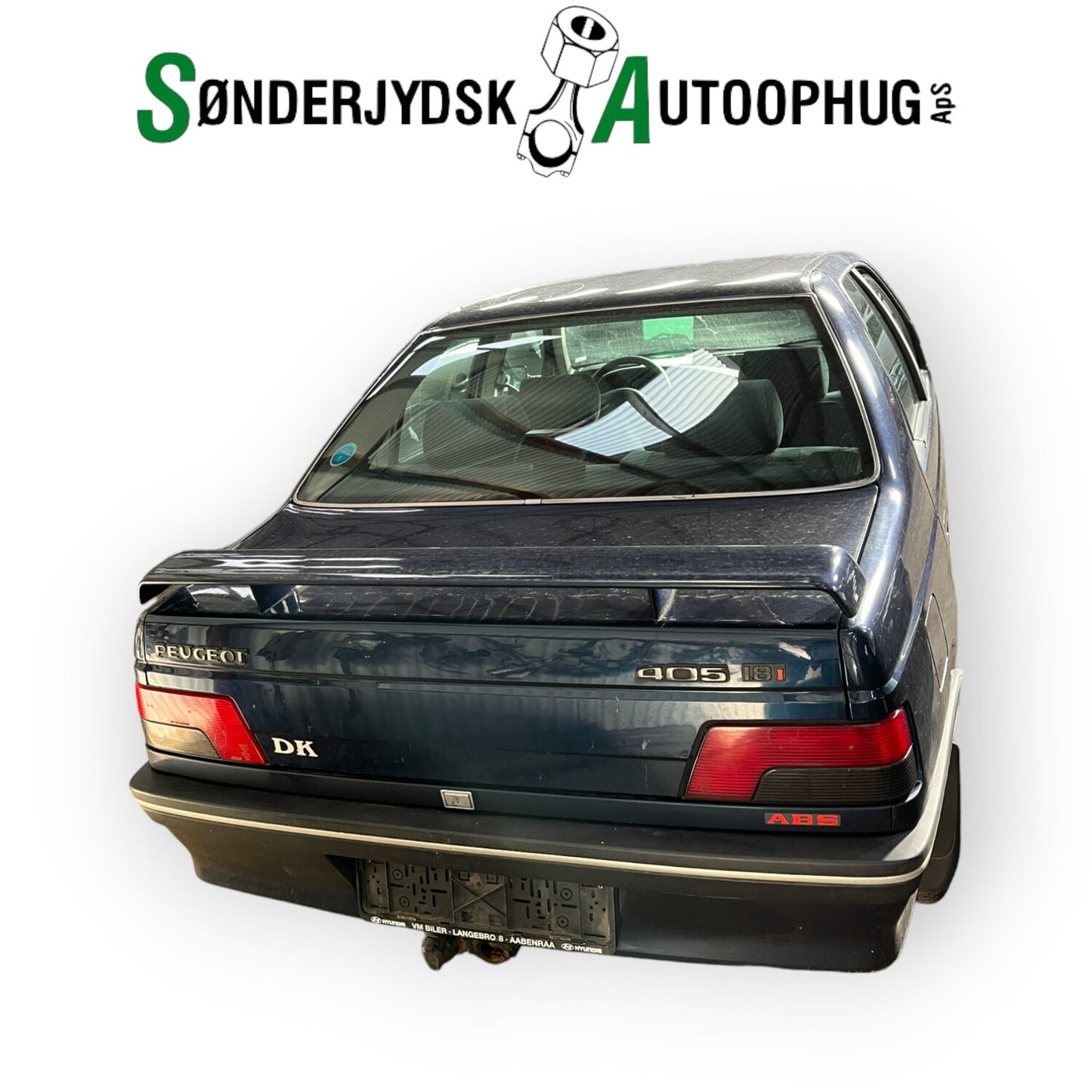 Peugeot 405 Pluk-Selv-Bil Med OEM Nr. Ophugger Fra Peugeot Ophugger