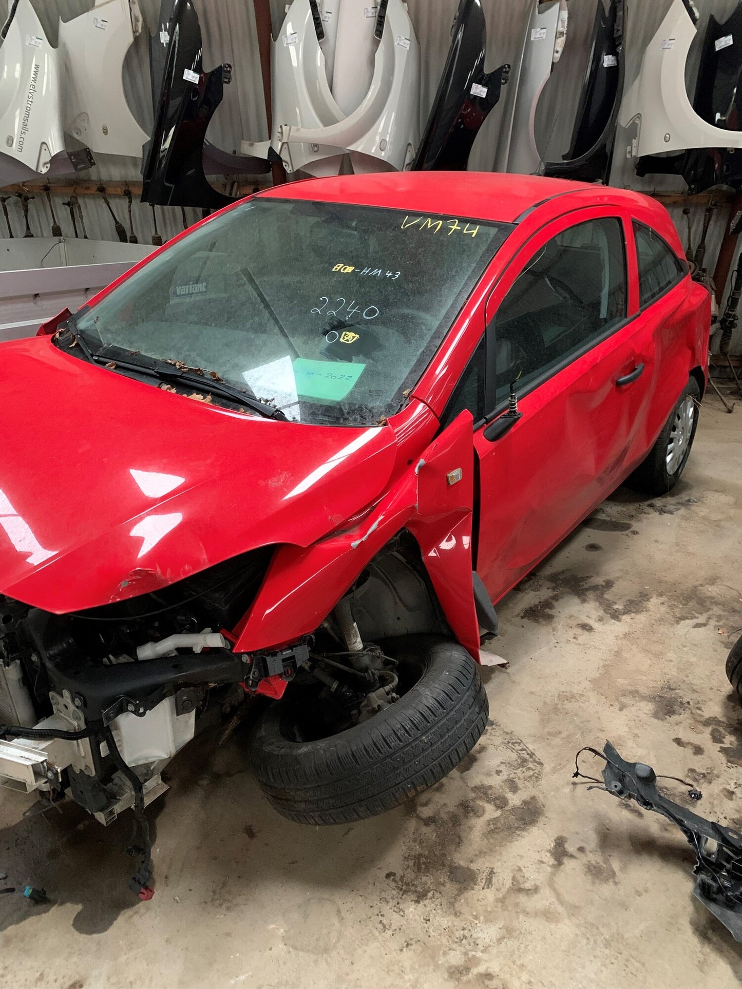 Opel Corsa E Pluk-Selv-Bil Med OEM Nr. Ophugger Fra Opel Ophugger