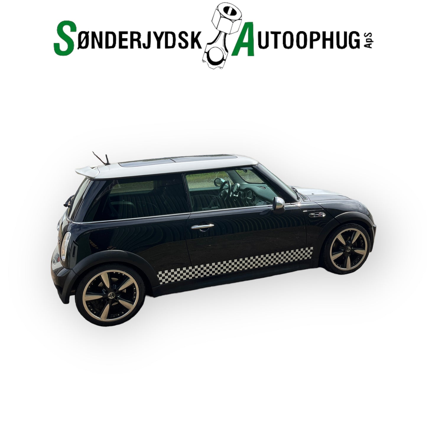 Mini Mini MKI Dørrude - Siderude Med OEM Nr. Ophugger Fra Mini Ophugger