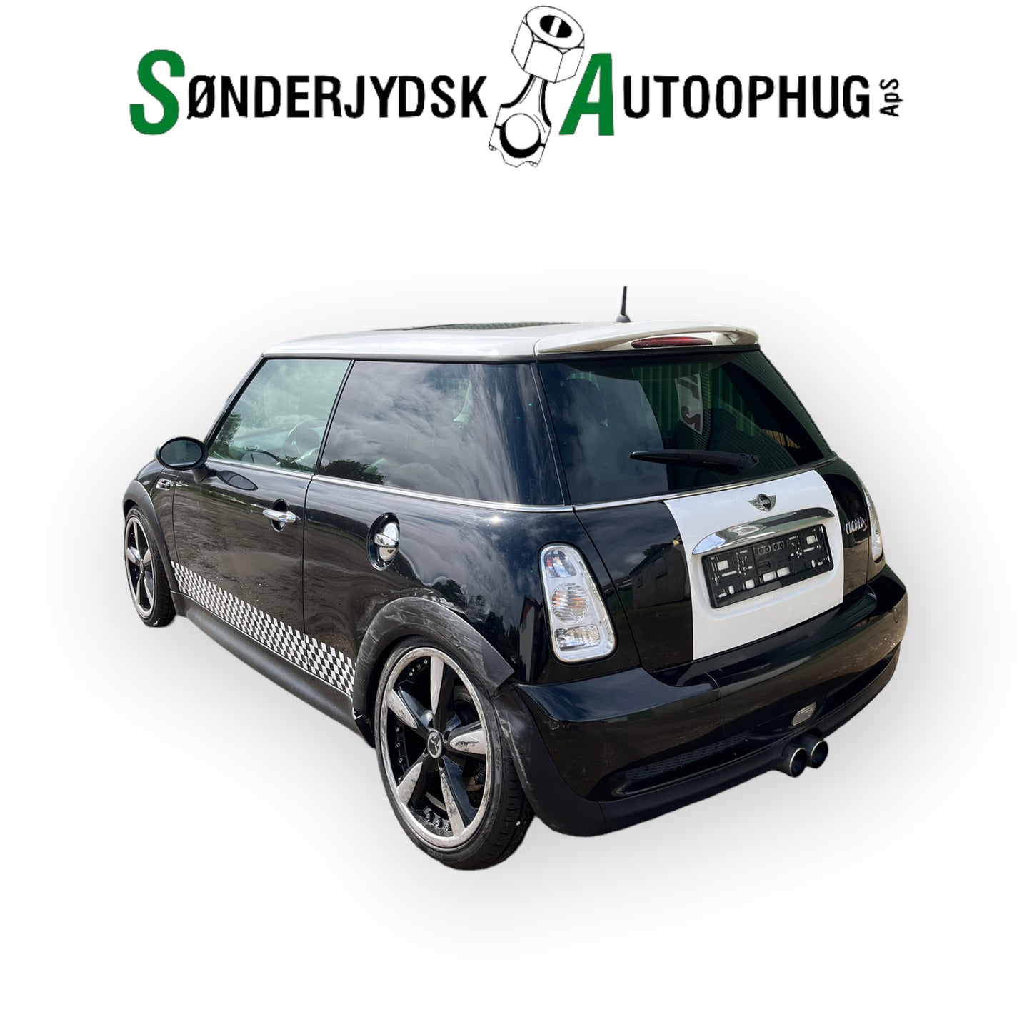 Mini Mini MKI Dørrude - Siderude Med OEM Nr. Ophugger Fra Mini Ophugger