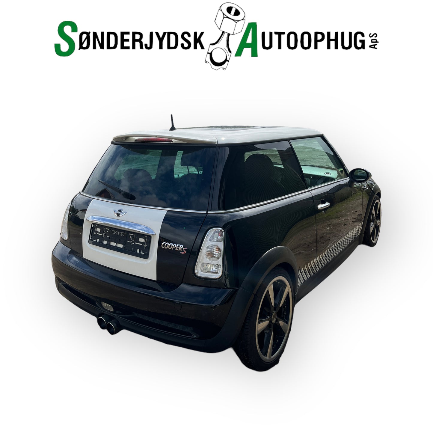 Mini Mini MKI Dørrude - Siderude Med OEM Nr. Ophugger Fra Mini Ophugger