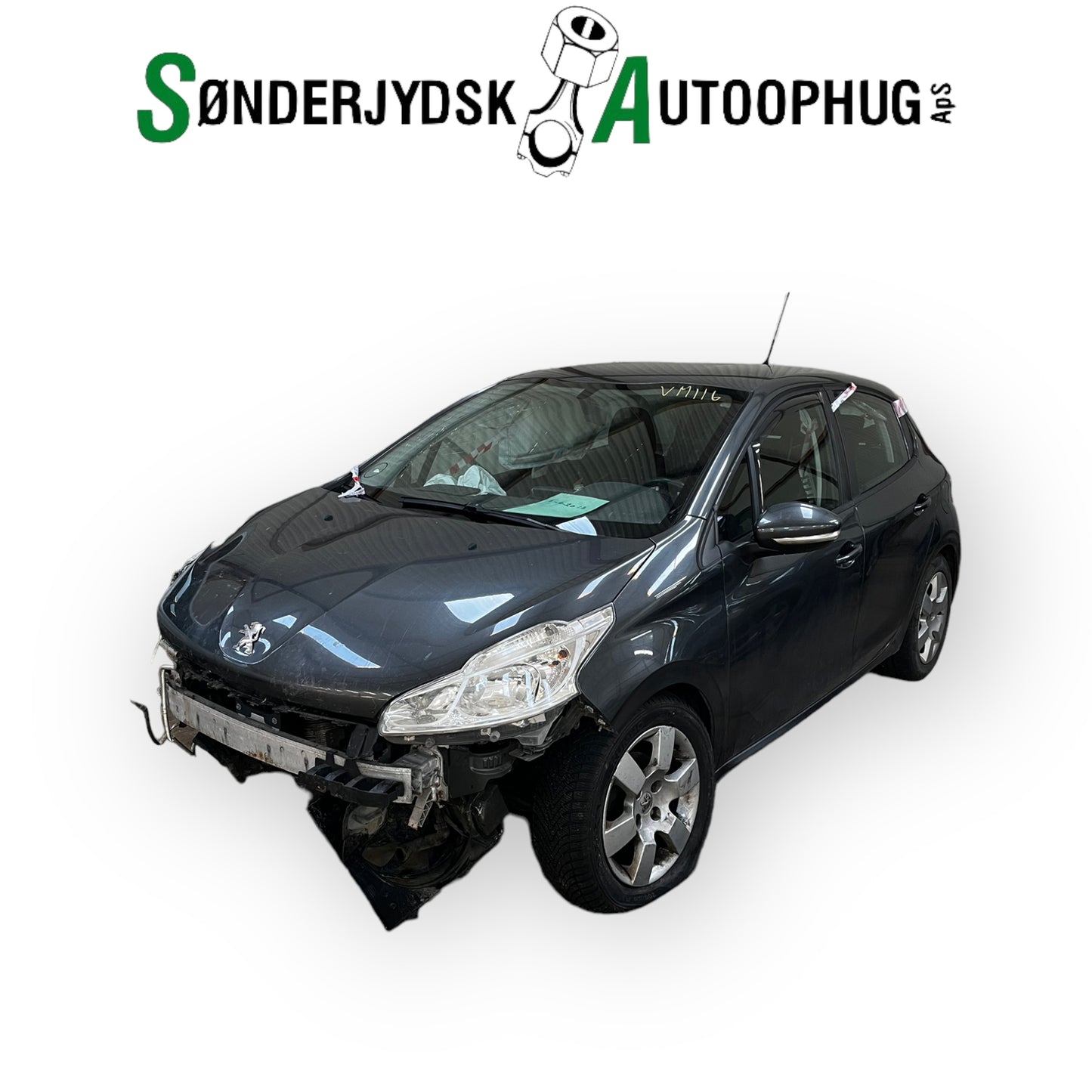 Peugeot 208 Pluk-Selv-Bil Med OEM Nr. Ophugger Fra Peugeot Ophugger
