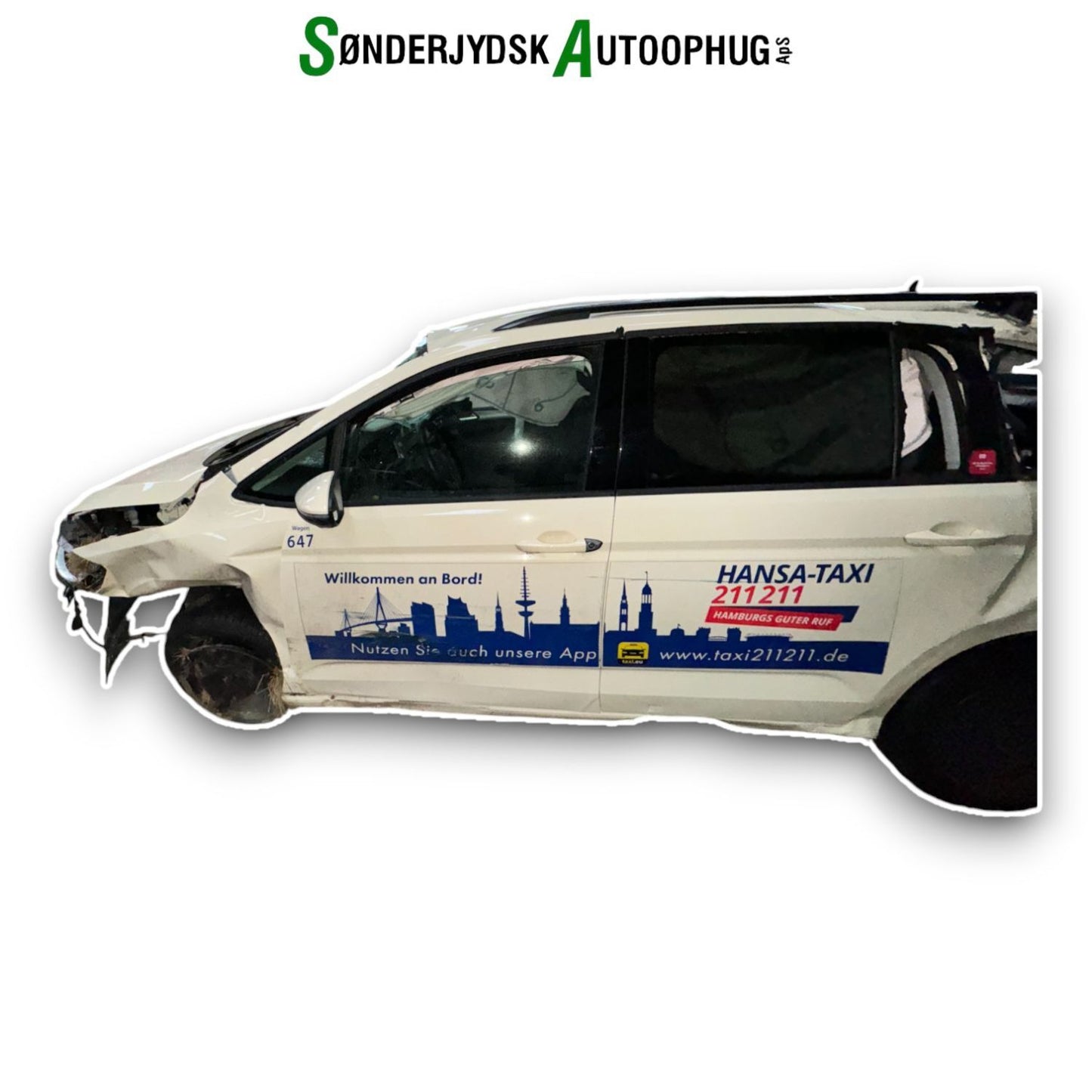 VW Touran 5T Pluk-Selv-Bil Med OEM Nr. Ophugger Fra VW Ophugger