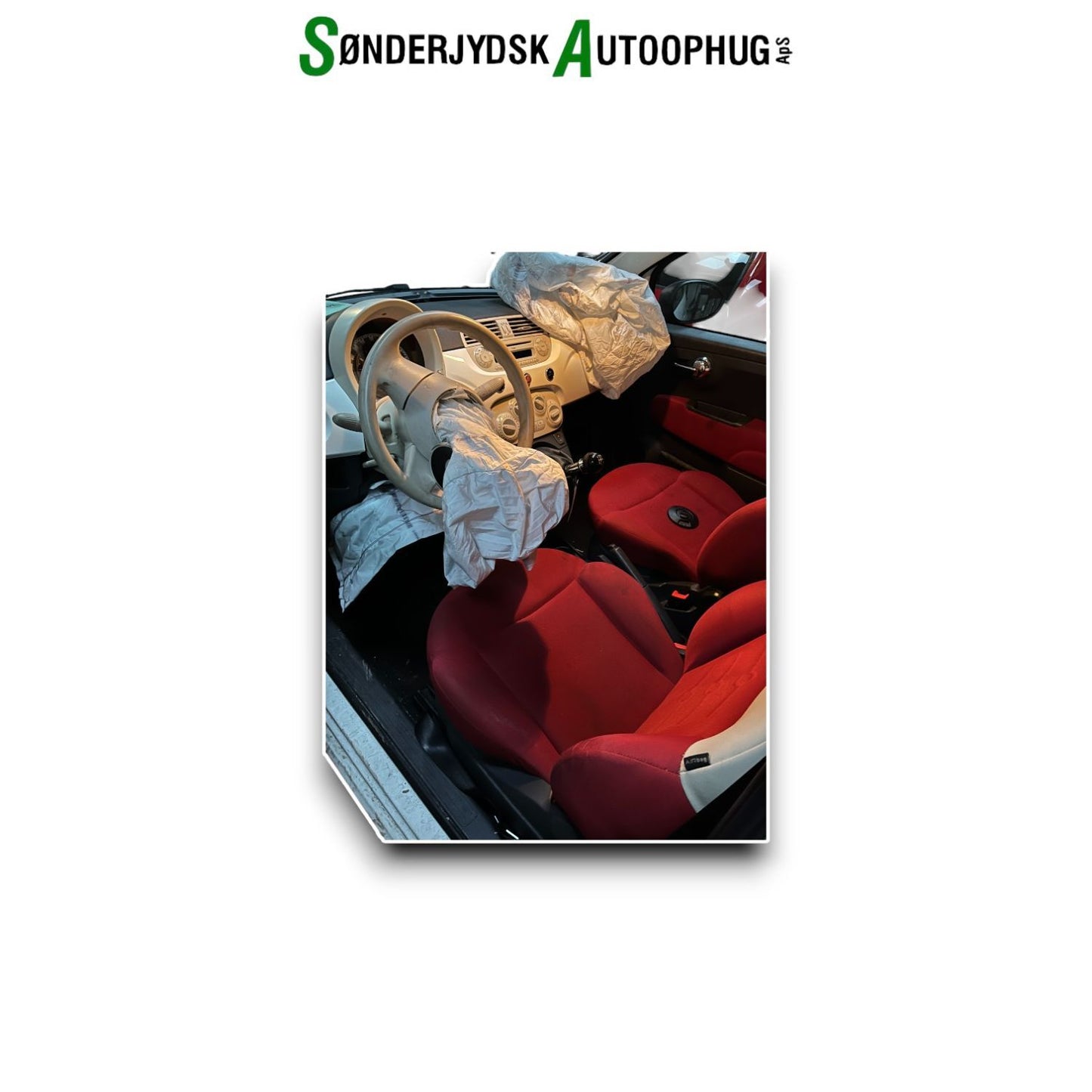 Fiat 500 Pluk-Selv-Bil Med OEM Nr. Ophugger Fra Fiat Ophugger