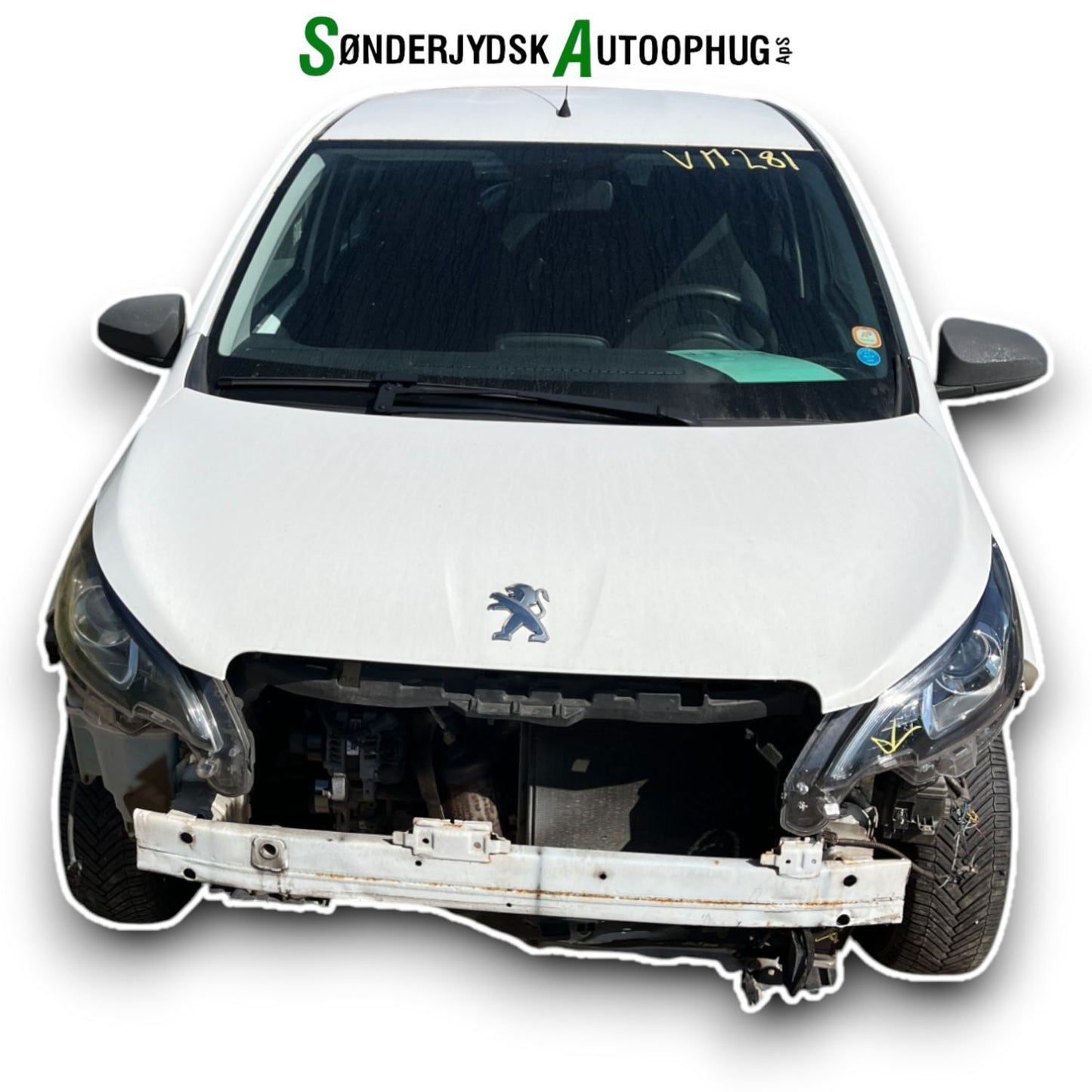 Peugeot 108 Pluk-Selv-Bil Med OEM Nr. Ophugger Fra Peugeot Ophugger