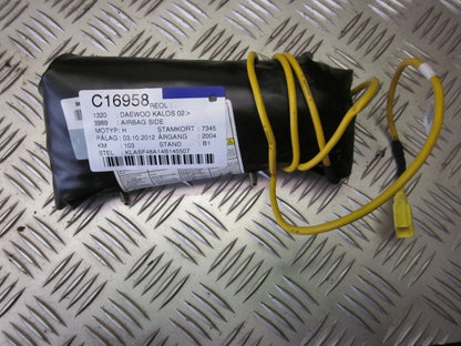 Daewoo Kalos Airbag Side Med OEM Nr. Ophugger Fra Daewoo Ophugger