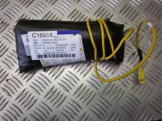 Daewoo Kalos Airbag Side Med OEM Nr. Ophugger Fra Daewoo Ophugger