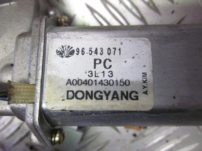 Daewoo Kalos Bagrudevisker Motor Med OEM Nr. Ophugger Fra Daewoo Ophugger