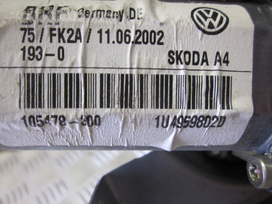 Skoda Octavia Rudemotor - Rudehejs Med OEM Nr. 1U4959802D Fra Skoda Ophugger