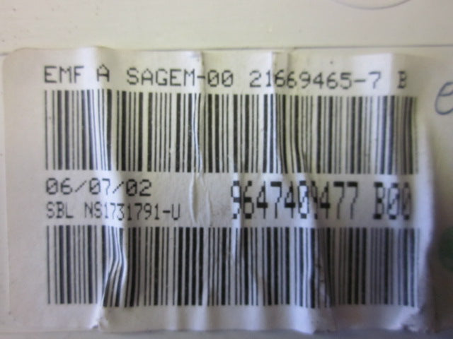 Citroen C3 Ur Med OEM Nr. 9647409477 Fra Citroen Ophugger