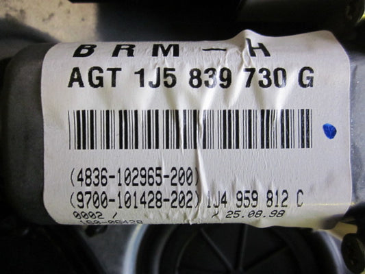 VW Bora 1J Rudemotor - Rudehejs Med OEM Nr. 1J5839730G Fra VW Ophugger