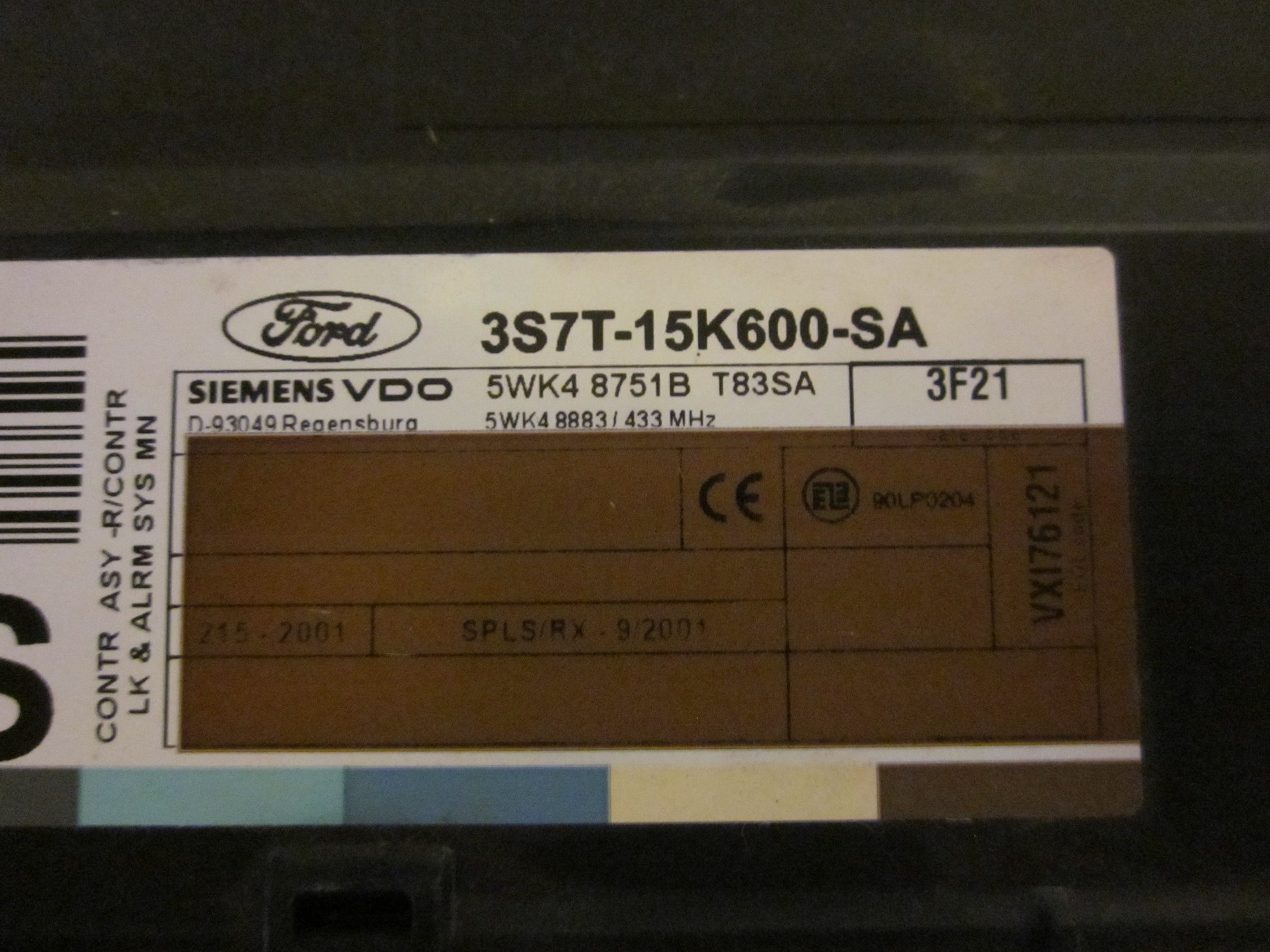 Ford Mondeo 3 Startspærre Med OEM Nr. Ophugger Fra Ford Ophugger