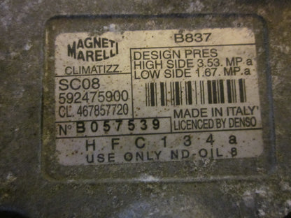 Fiat Punto II Aircondition Pumpe Med OEM Nr. 592475900 Fra Fiat Ophugger