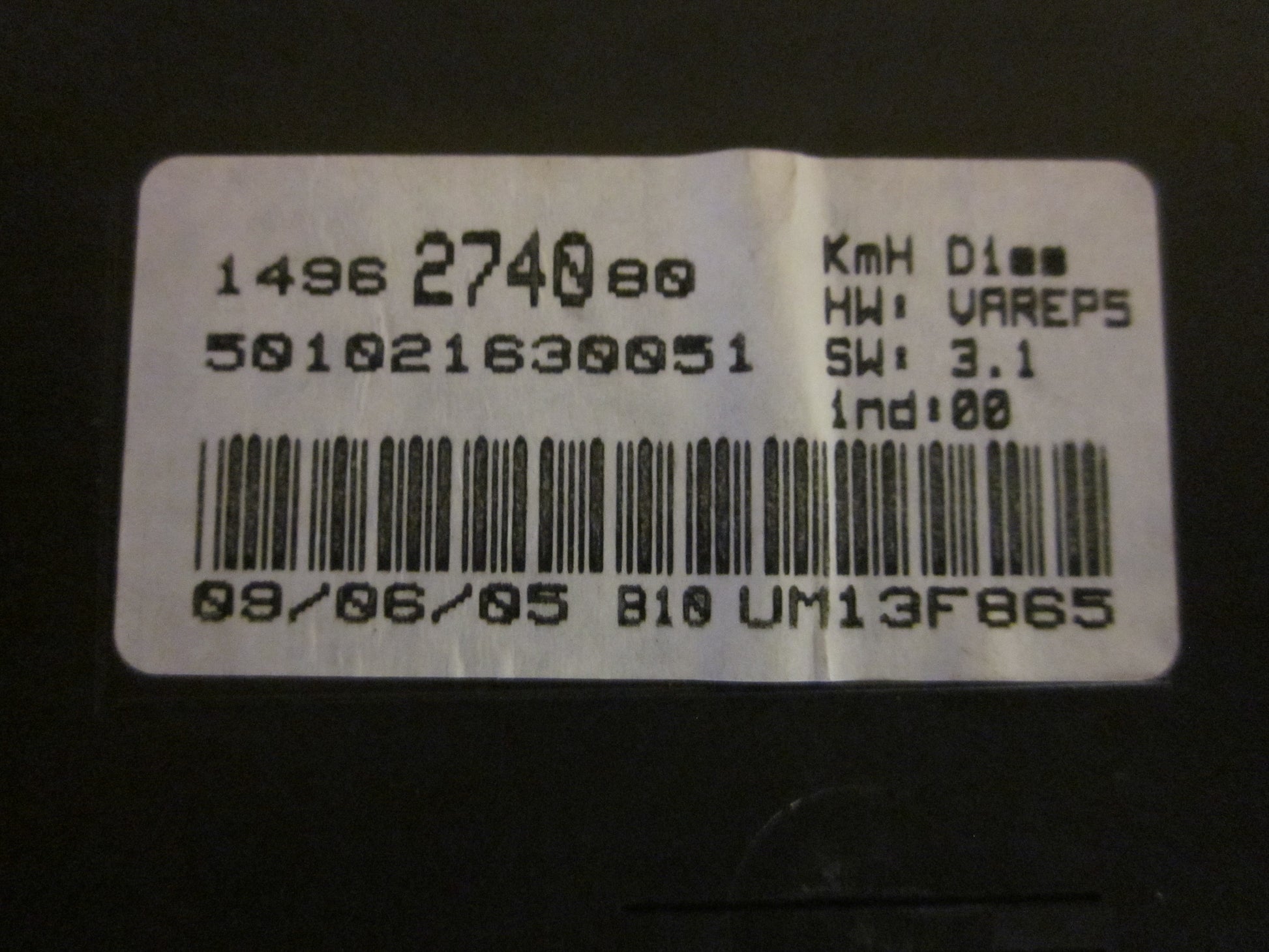 Citroen C8 Speedometer - Instrument Med OEM Nr. Ophugger Fra Citroen Ophugger