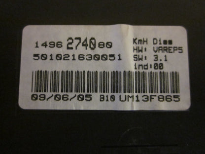 Citroen C8 Speedometer - Instrument Med OEM Nr. Ophugger Fra Citroen Ophugger