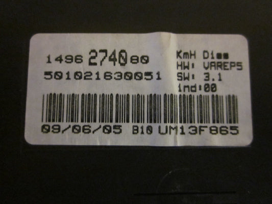 Citroen C8 Speedometer - Instrument Med OEM Nr. Ophugger Fra Citroen Ophugger