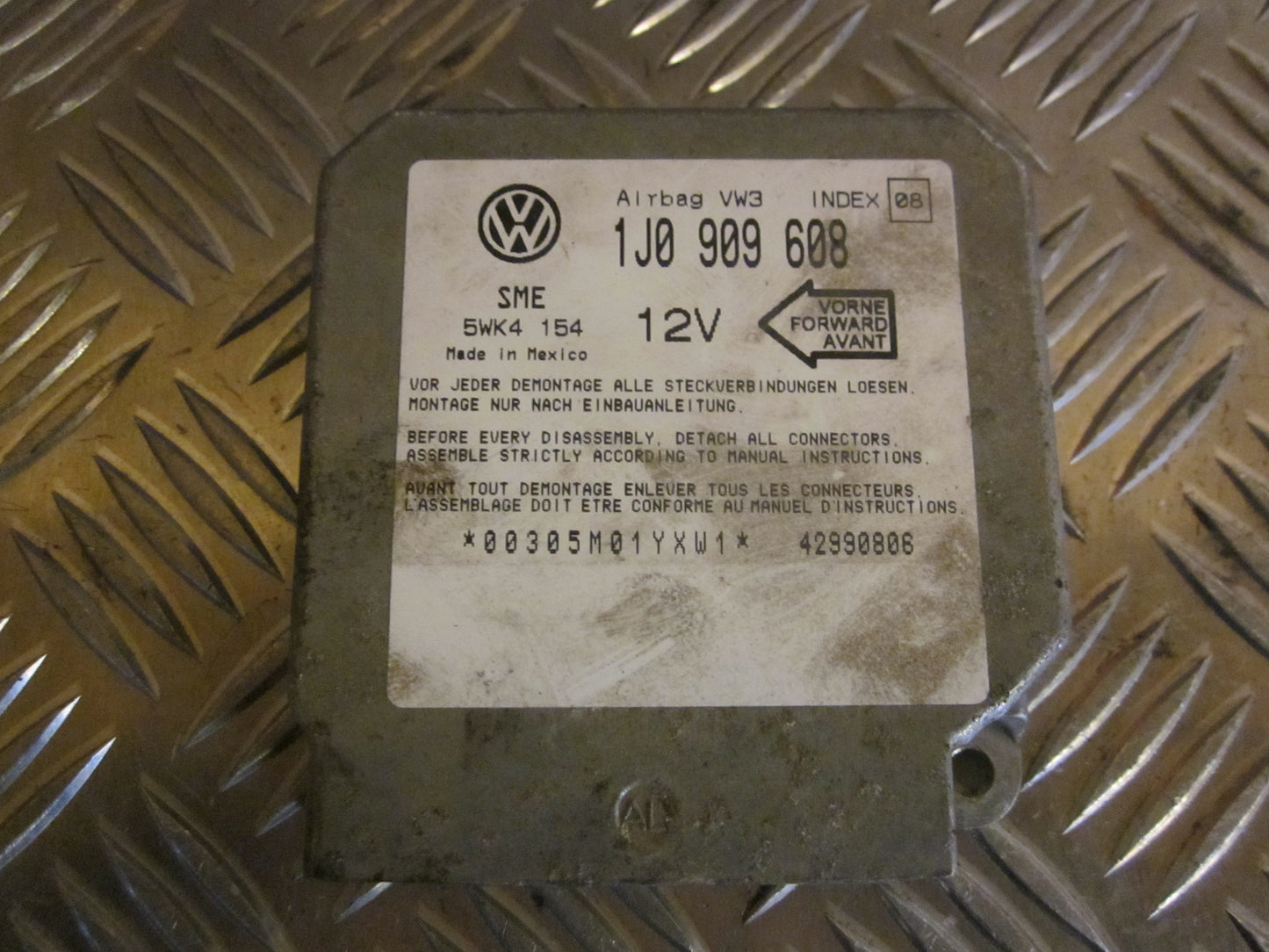 Skoda Octavia Airbag Elboks Med OEM Nr. 1J0909608 Fra Skoda Ophugger