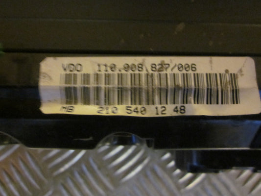 Mercedes E W210 Speedometer - Instrument Med OEM Nr. Ophugger Fra Mercedes Ophugger