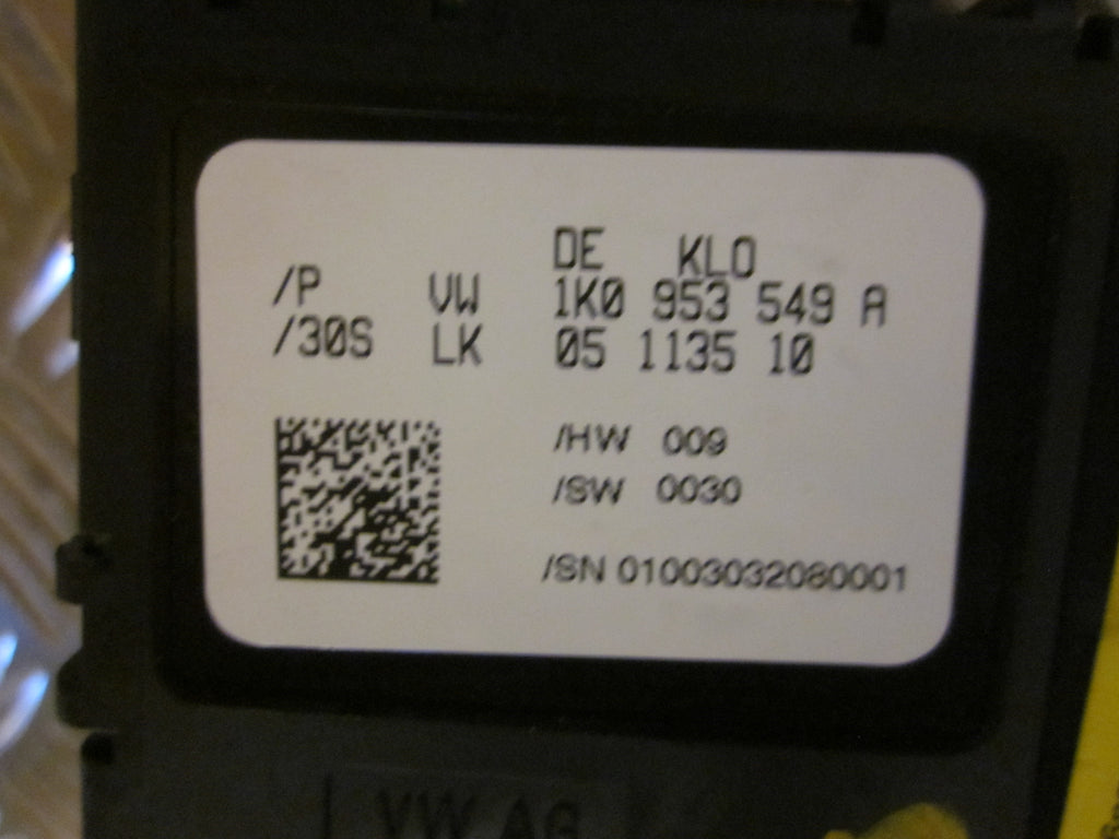 VW Golf 5 1K Ratvinkelsensor Med OEM Nr. 1K0953549AM Fra VW Ophugger