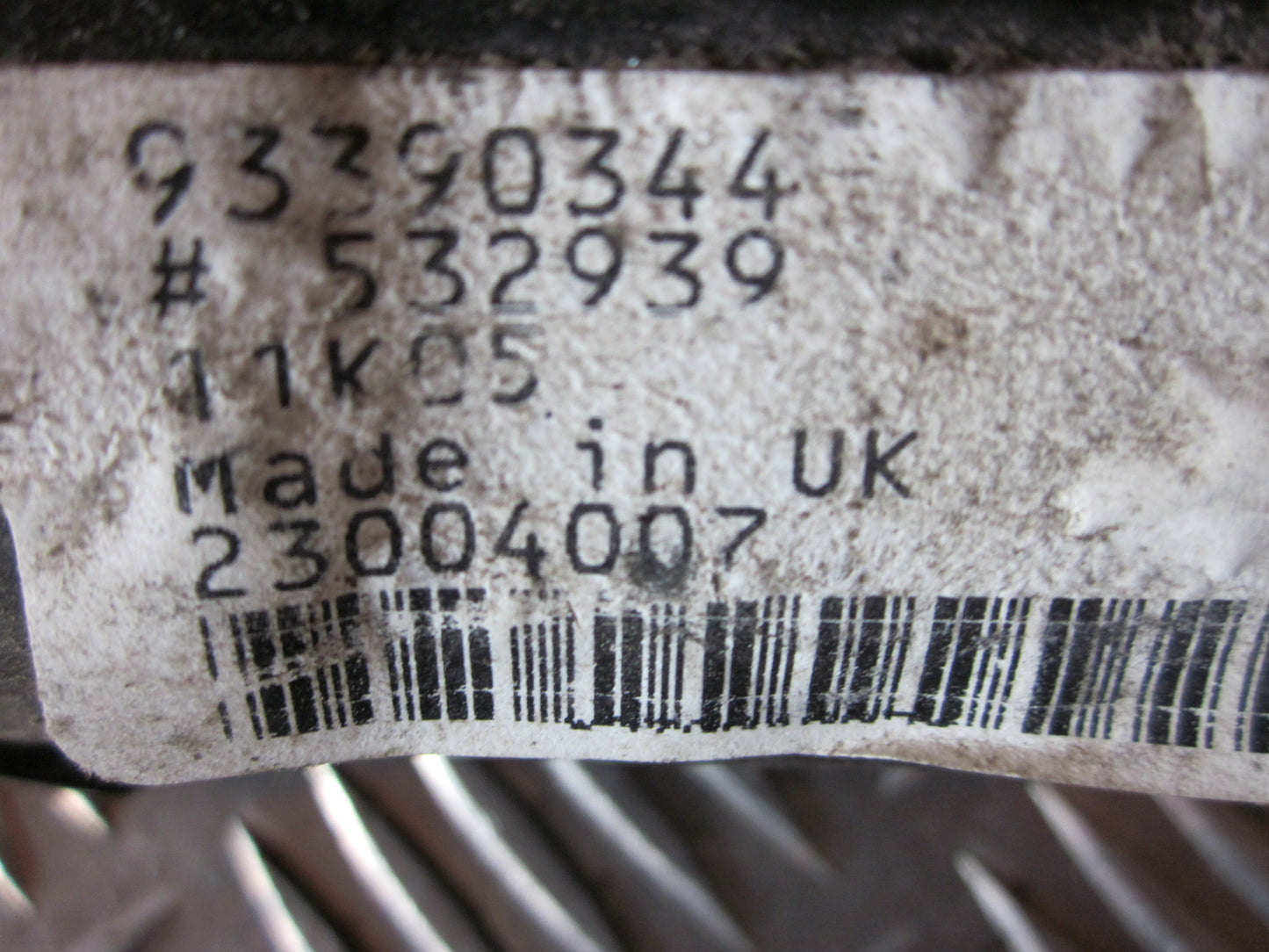 Opel Meriva A Viskermotor Med OEM Nr. Ophugger Fra Opel Ophugger