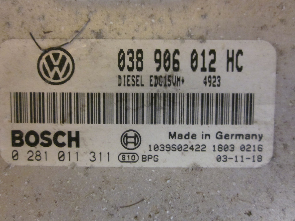Skoda Octavia Motorstyring - Motorstyreboks - Injection Elboks Med OEM Nr. 038906012HC Fra Skoda Ophugger