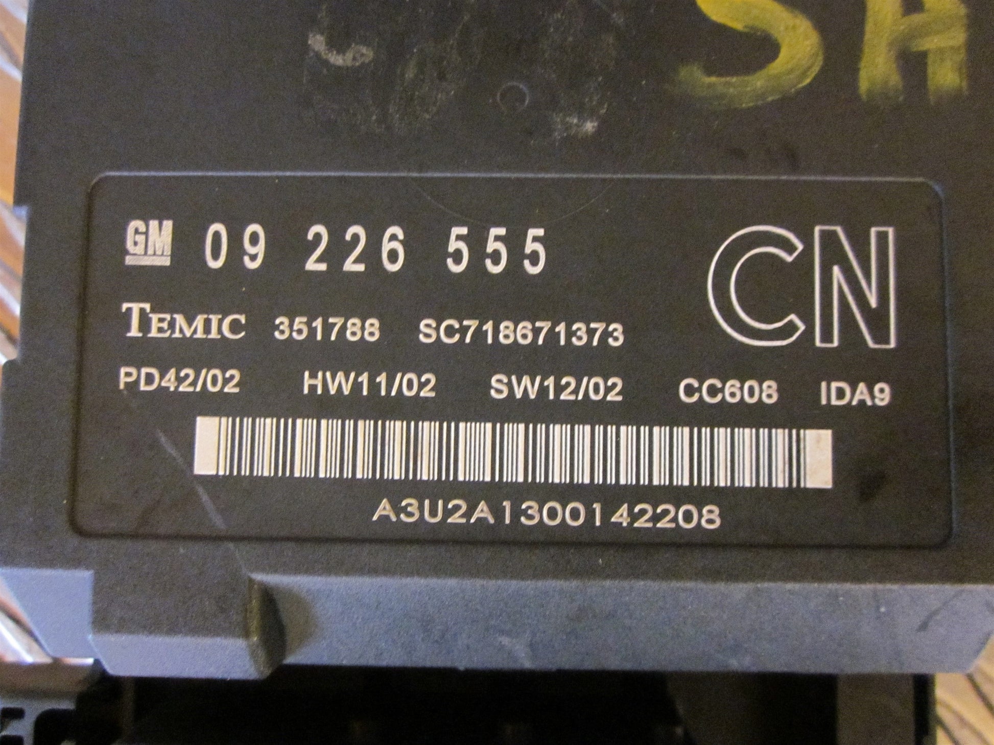 Opel Vectra C Bcm / Komfortkomputer Med OEM Nr. Ophugger Fra Opel Ophugger