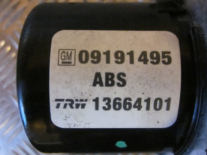 Opel Vectra C Abs Pumpe Med OEM Nr. 09191495 Fra Opel Ophugger