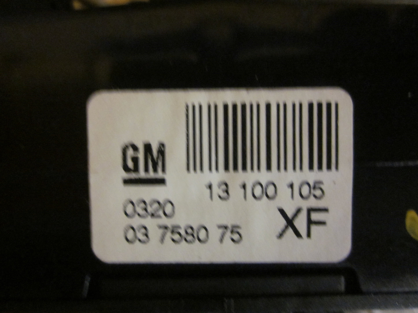Opel Zafira B Kontakt Katastrofe Med OEM Nr. 13100105XF Fra Opel Ophugger