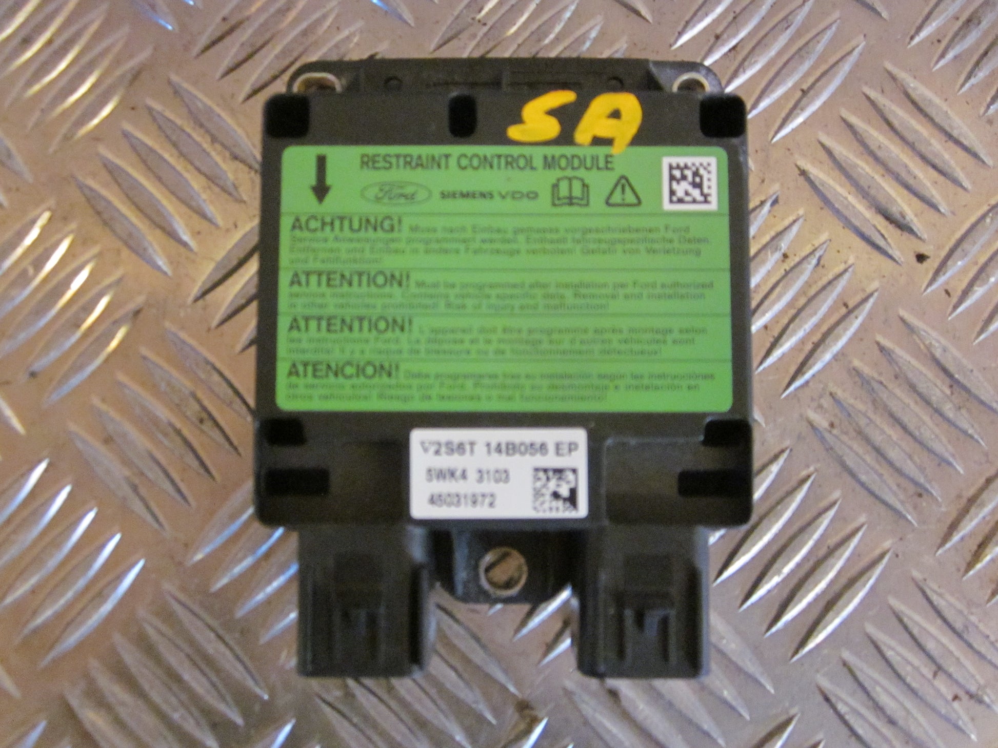 Ford Fiesta 6 Airbag Elboks Med OEM Nr. 2S6T14B056EP Fra Ford Ophugger