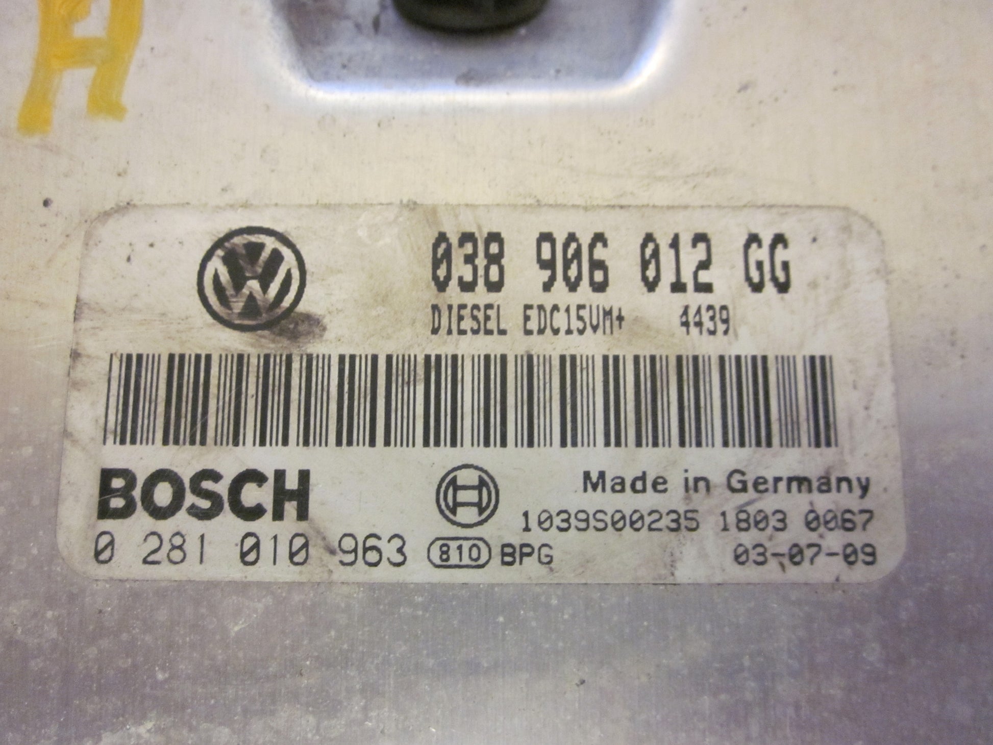 Skoda Fabia Motorstyring - Motorstyreboks - Injection Elboks Med OEM Nr. 038906012GG Fra Skoda Ophugger