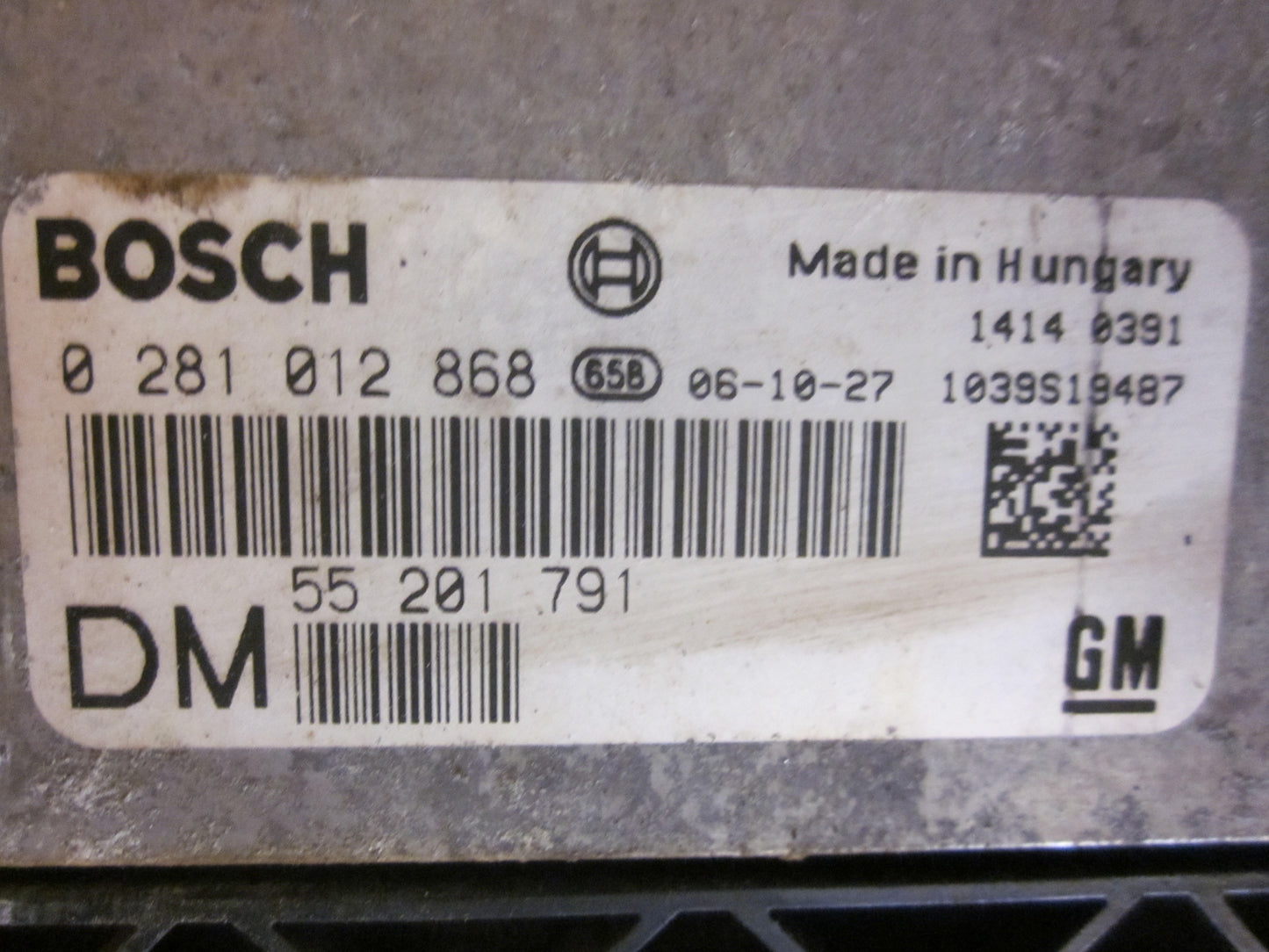Opel Vectra C Motorstyring - Motorstyreboks - Injection Elboks Med OEM Nr. Ophugger Fra Opel Ophugger