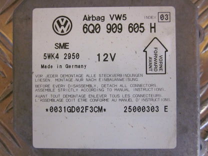 Skoda Fabia Airbag Elboks Med OEM Nr. 1C0909605H Fra Skoda Ophugger