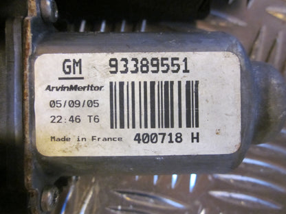 Opel Meriva A Rudemotor - Rudehejs Med OEM Nr. 93389551 Fra Opel Ophugger