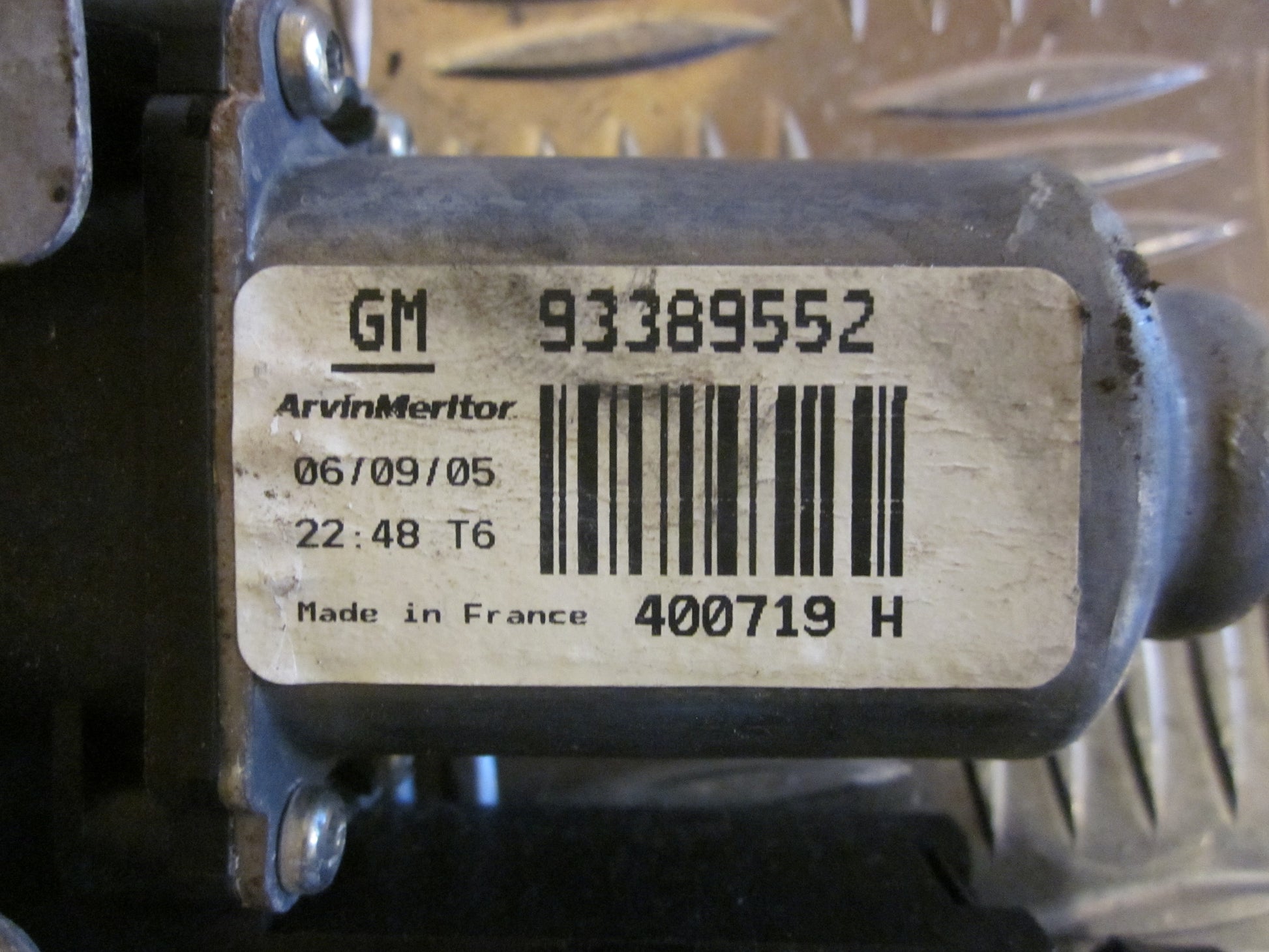 Opel Meriva A Rudemotor - Rudehejs Med OEM Nr. 93389552 Fra Opel Ophugger