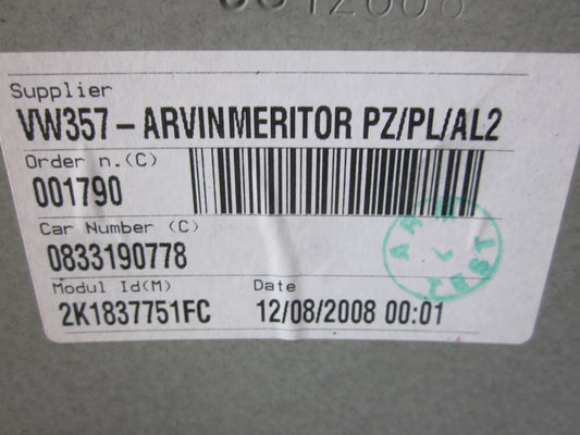 VW Caddy 2K Rudemotor - Rudehejs Med OEM Nr. Ophugger Fra VW Ophugger