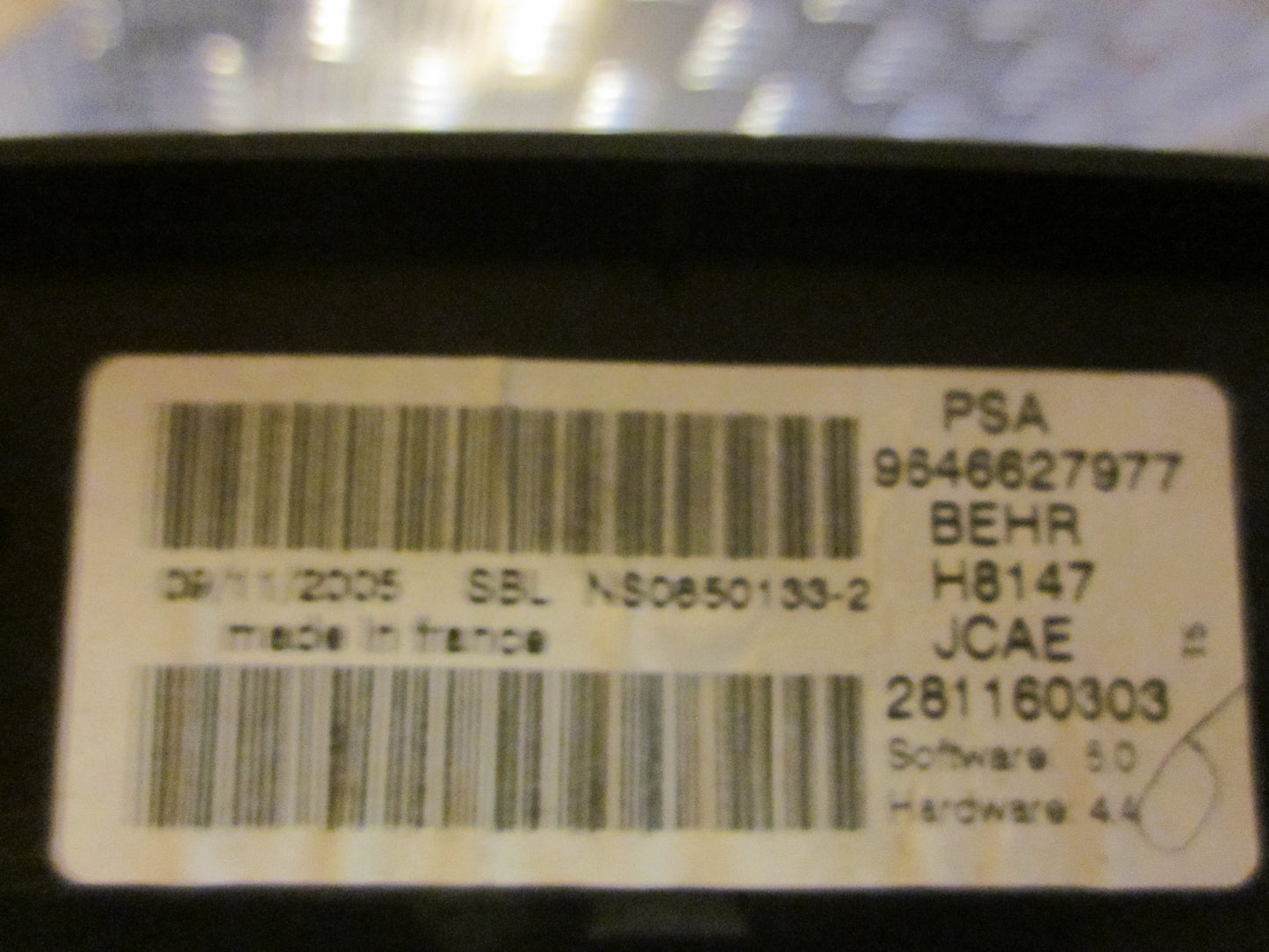 Peugeot 307 Varmeregulering Med OEM Nr. Ophugger Fra Peugeot Ophugger