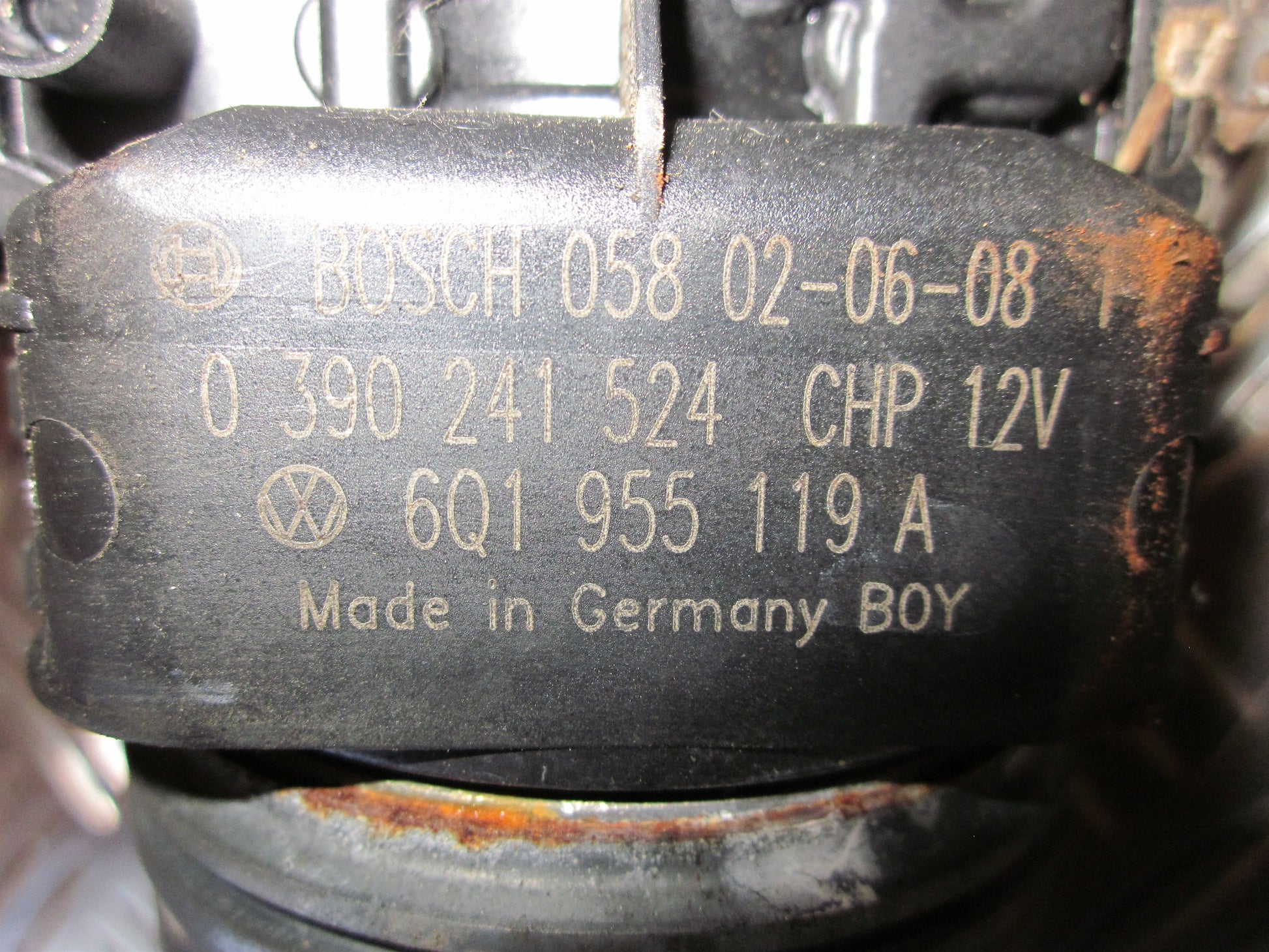VW Polo 9N Viskermotor Med OEM Nr. 6Q1955119 Fra VW Ophugger