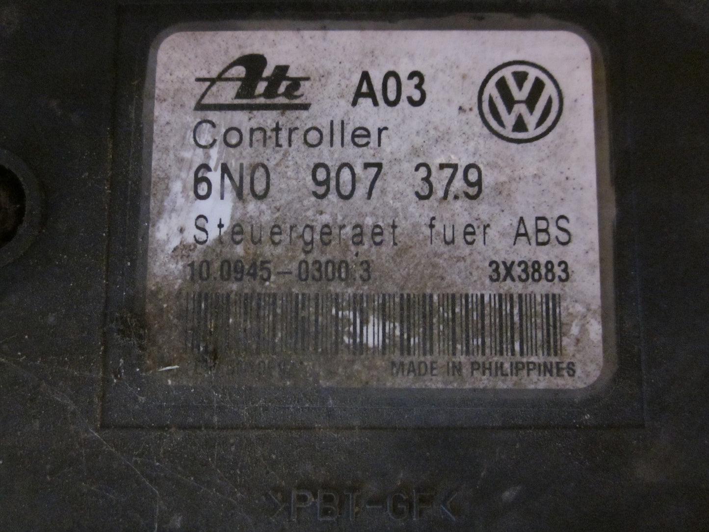 VW Polo 3 5D 6N Abs Pumpe Med OEM Nr. 6N0907379 Fra VW Ophugger
