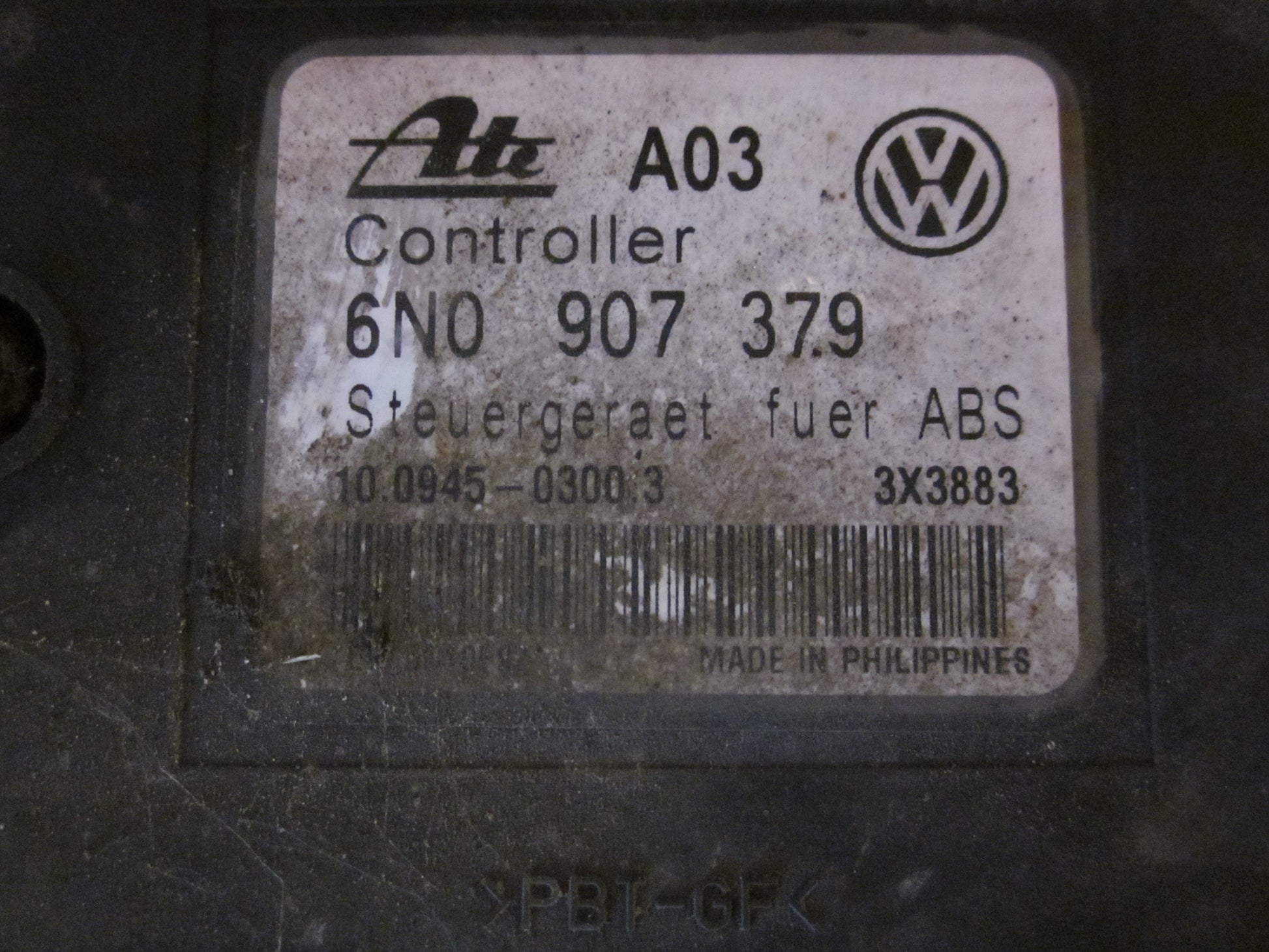VW Polo 3 5D 6N Abs Pumpe Med OEM Nr. 6N0907379 Fra VW Ophugger