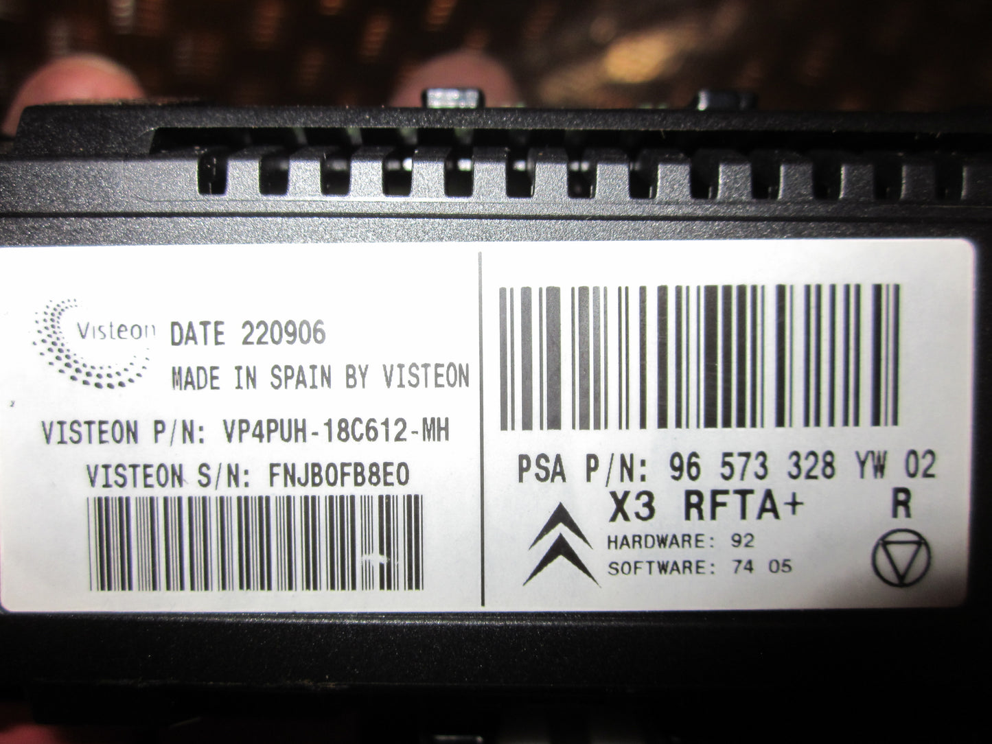 Citroen C5 Varmeregulering Med OEM Nr. Ophugger Fra Citroen Ophugger