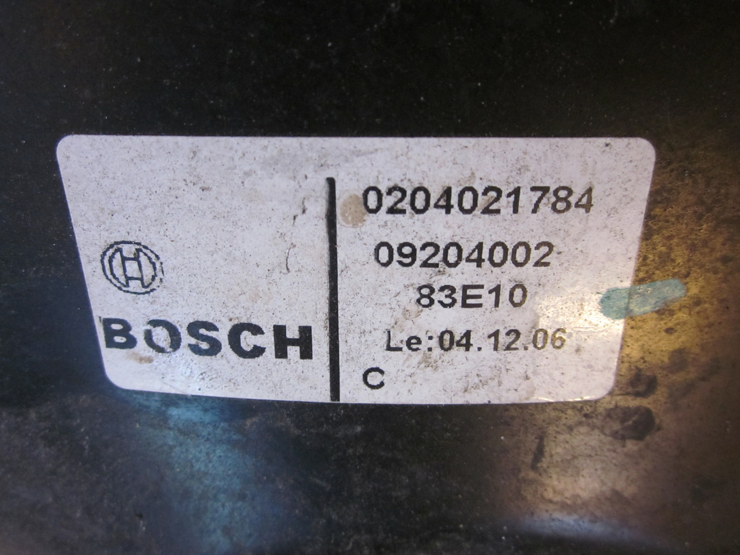 Opel Agila A Bremseforstærker Med OEM Nr. 09204002 Fra Opel Ophugger