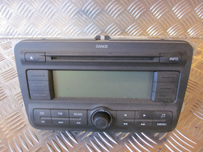 Skoda Fabia Radio M/Cd Med OEM Nr. 5J0035161A Fra Skoda Ophugger