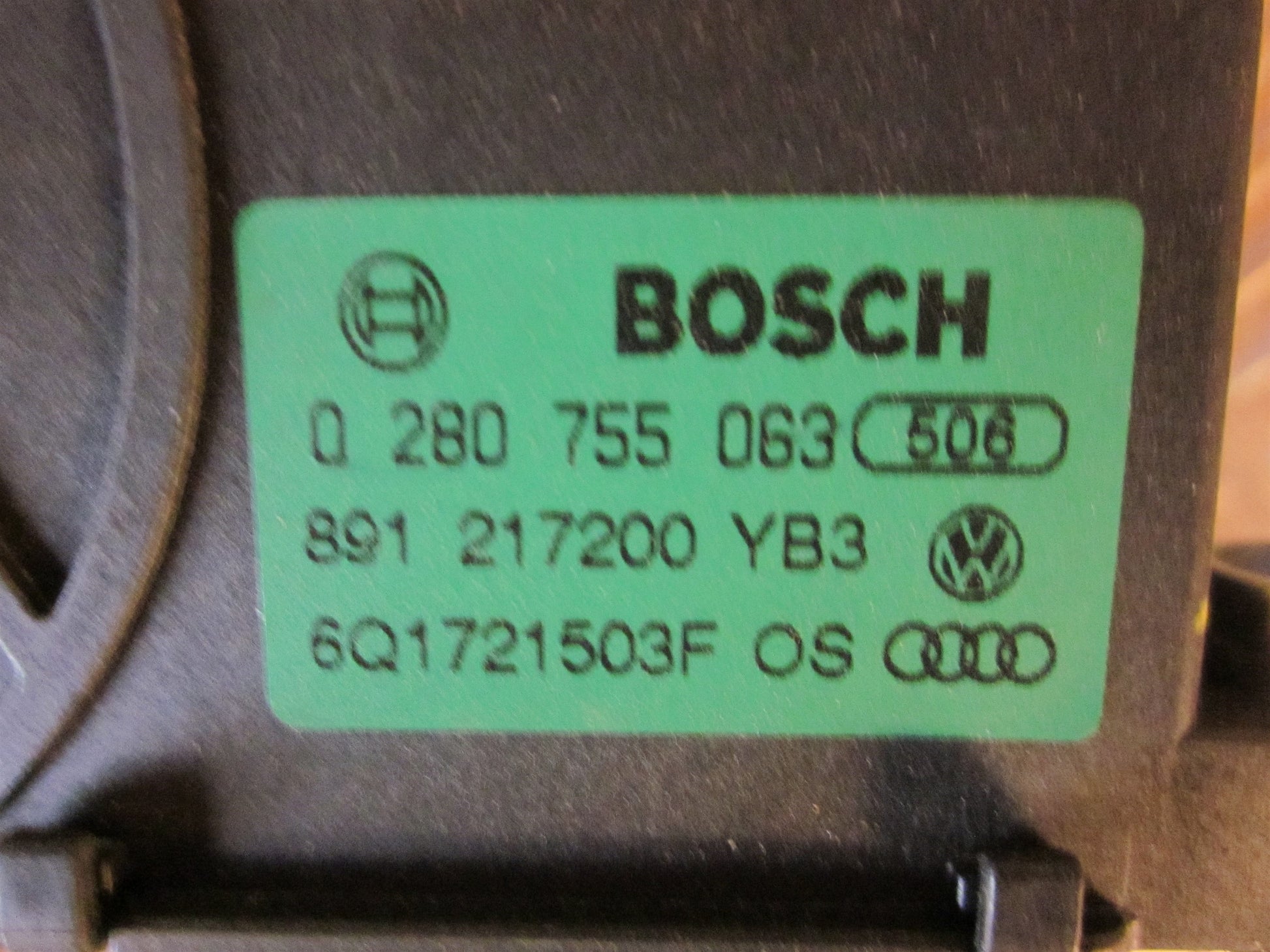 Skoda Fabia Speederpedal Med OEM Nr. 6Q1721503F Fra Skoda Ophugger