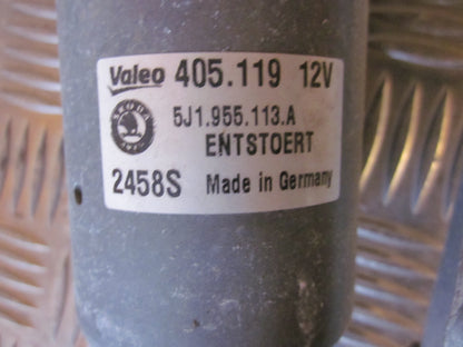 Skoda Fabia Viskermotor Med OEM Nr. 5J51955113A Fra Skoda Ophugger