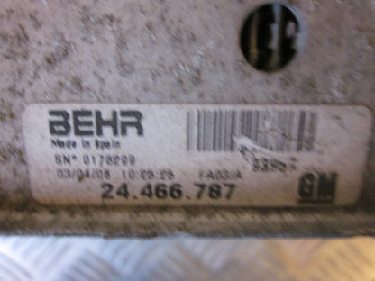 Opel Corsa C Køler Intercooler Med OEM Nr. Ophugger Fra Opel Ophugger