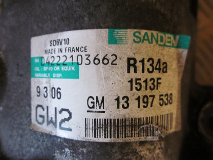 Opel Corsa C Aircondition Pumpe Med OEM Nr. 13197538 Fra Opel Ophugger