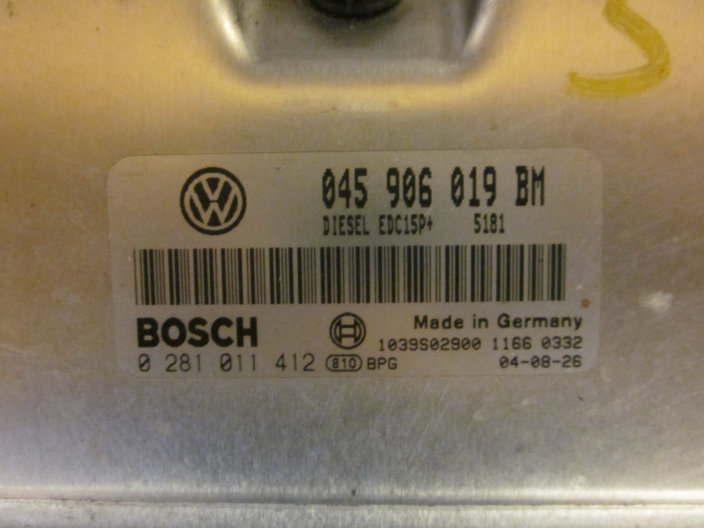 Skoda Fabia Motorstyring - Motorstyreboks - Injection Elboks Med OEM Nr. 045906019BM Fra Skoda Ophugger