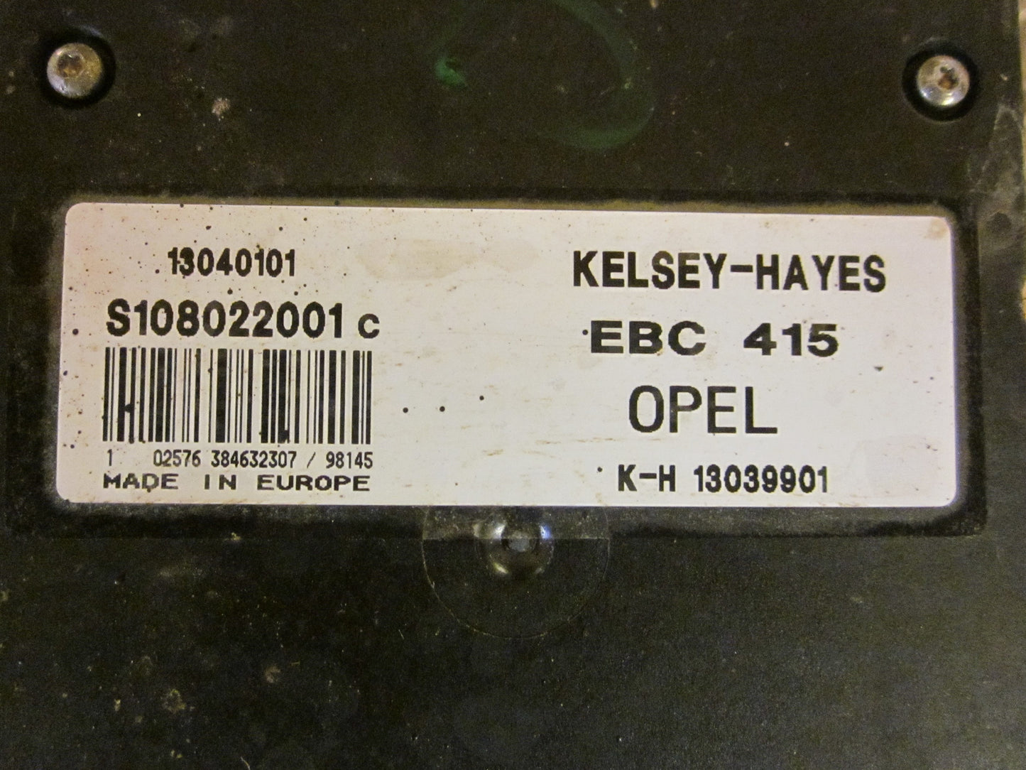 Opel Vectra B Abs Pumpe Med OEM Nr. 13040101 Fra Opel Ophugger