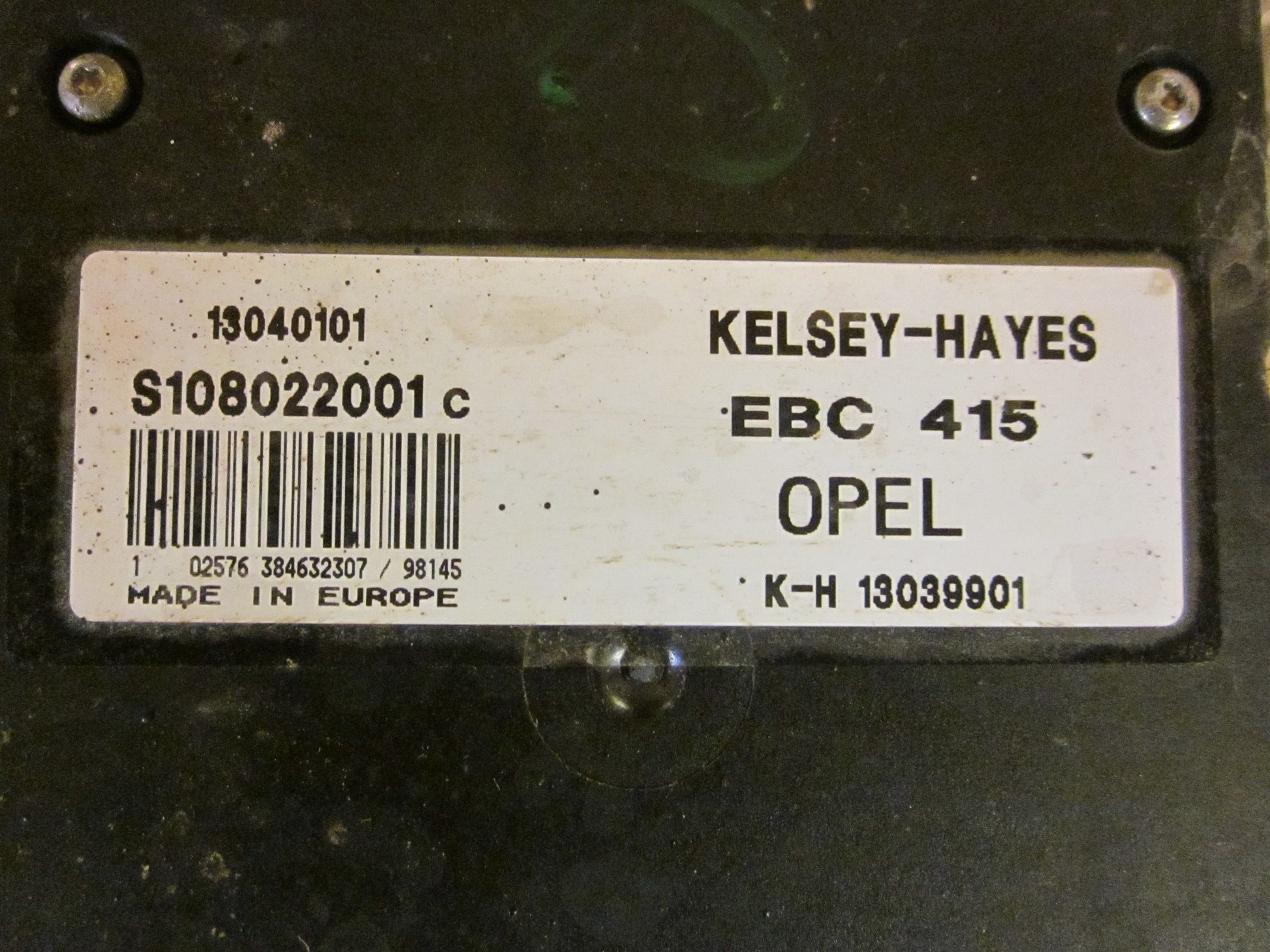 Opel Vectra B Abs Pumpe Med OEM Nr. 13040101 Fra Opel Ophugger