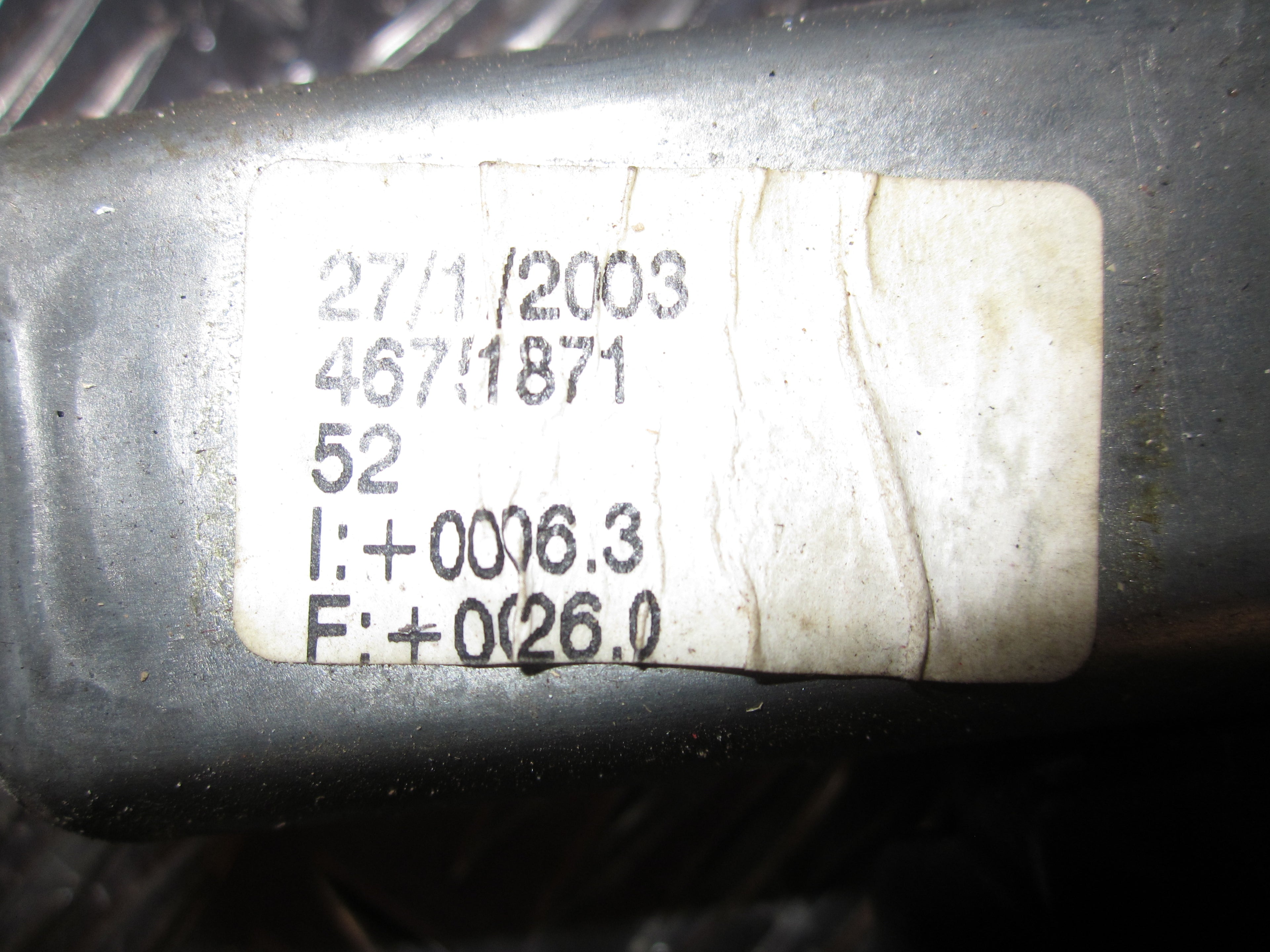 Alfa Romeo Alfa 147 Rudemotor - Rudehejs Med OEM Nr. Ophugger Fra Alfa Romeo Ophugger